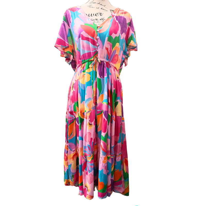 Boho floral dress, size 18