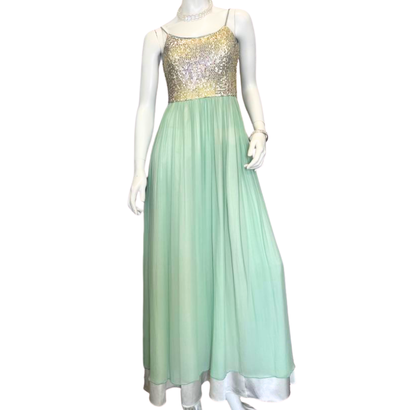 Moss & Spy green formal dress size 10/12