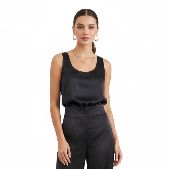 Seed silky black top, size 6