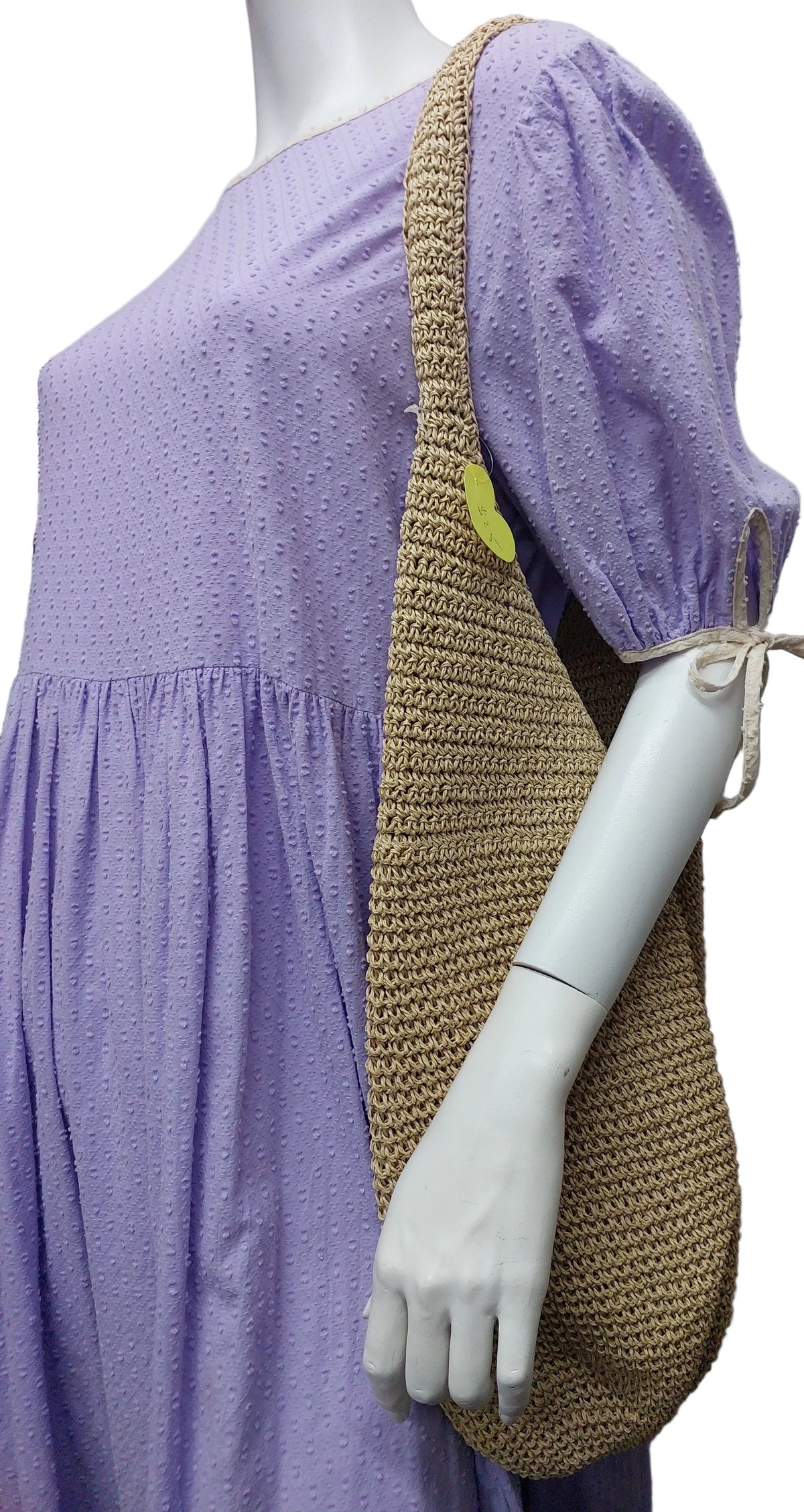 Straw shoulder bag