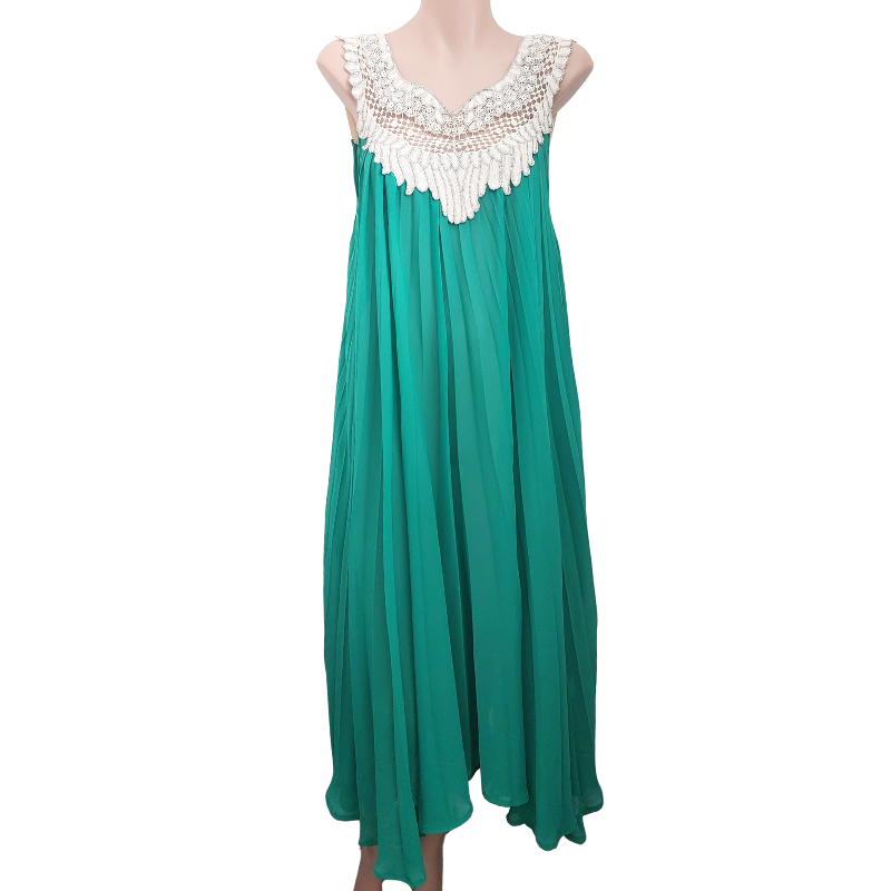 Andrea Moore green Summer dress, size S, 8