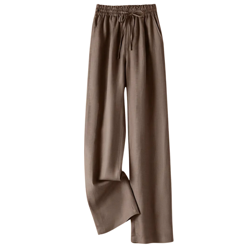 New blue viscose wide leg pants, size 8-14