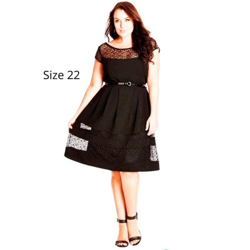 NEW black cocktail/formal dress, size 22