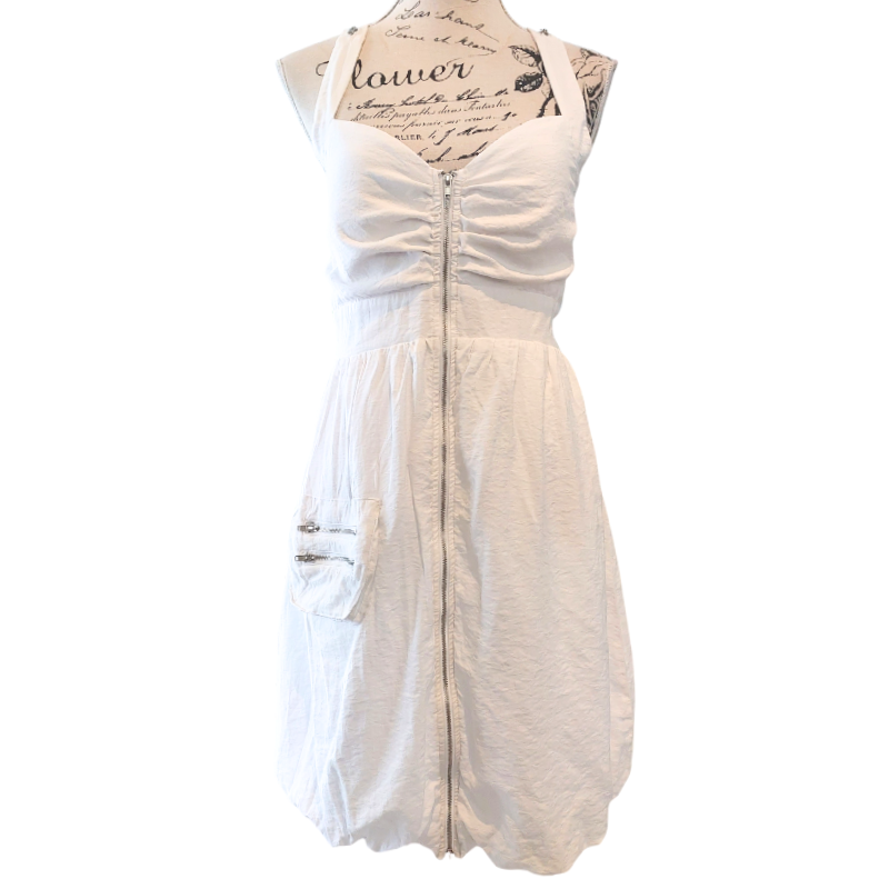 @emgirl white Summer dress, size M, 10/12
