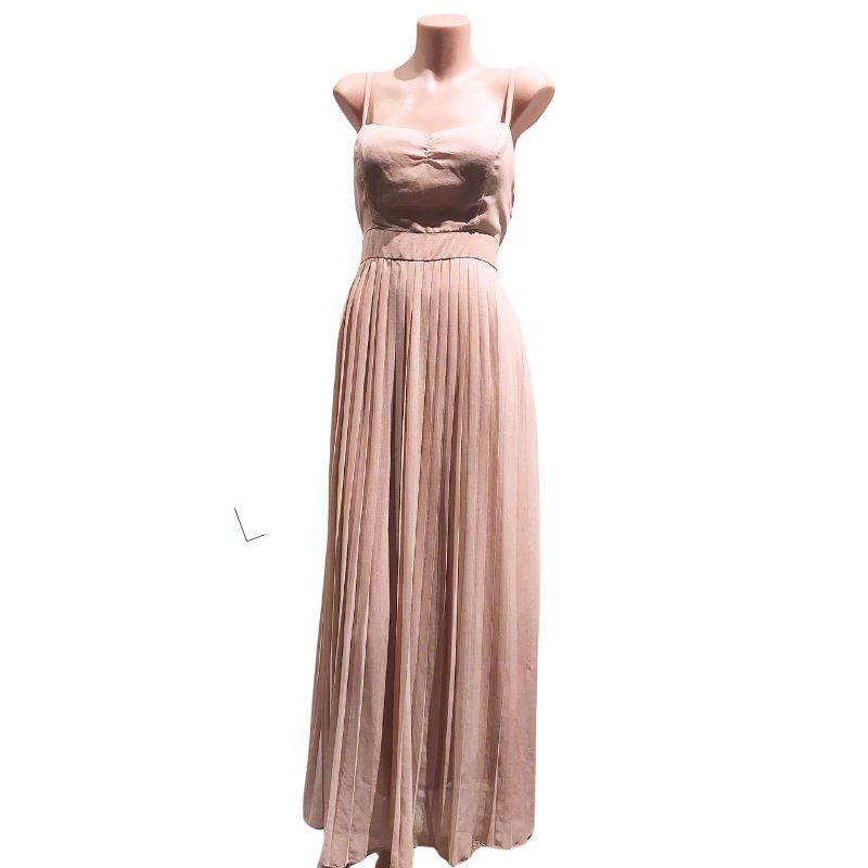 SALE Dotti beige sparkly pleated skirt dress 10 Anita V Fashion Beauty