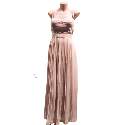 Dotti beige sparkly pleated skirt dress -10