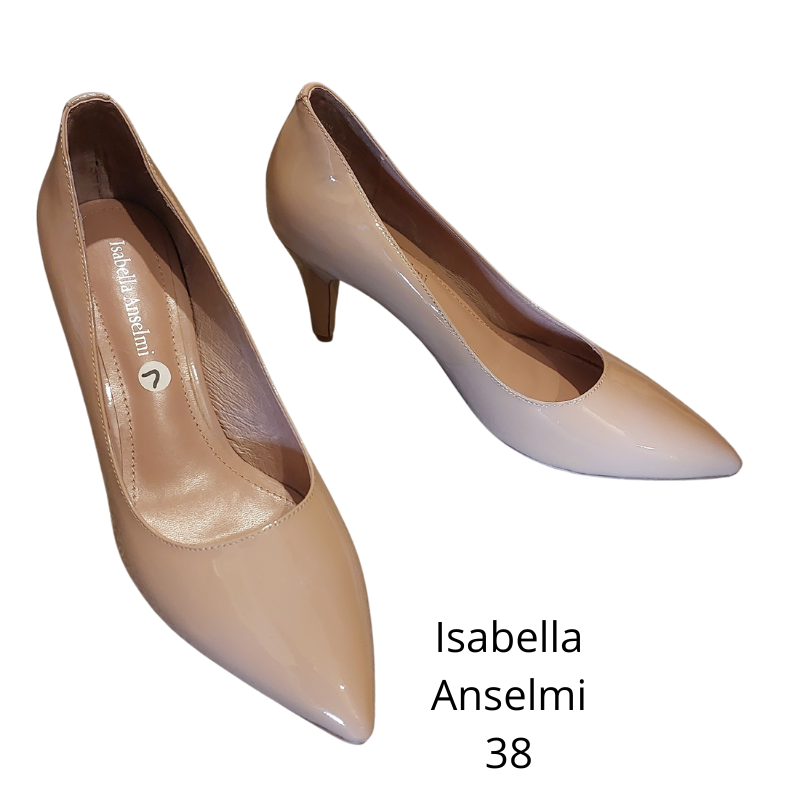 Isabella Anselmi nude heels, size 7-HIRE