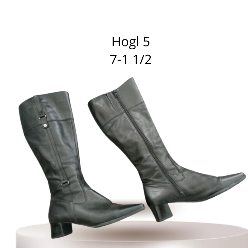 Sale-Hogl black knee-high boots, size 7.5