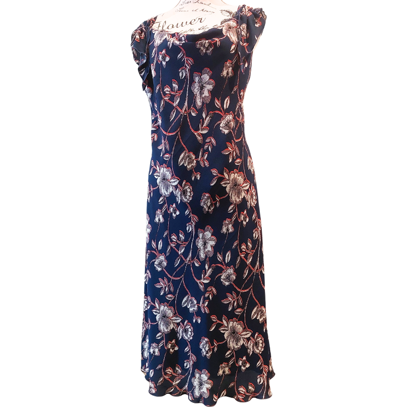NEW Corina's navy floral dress, size 18 & 20, retail $299