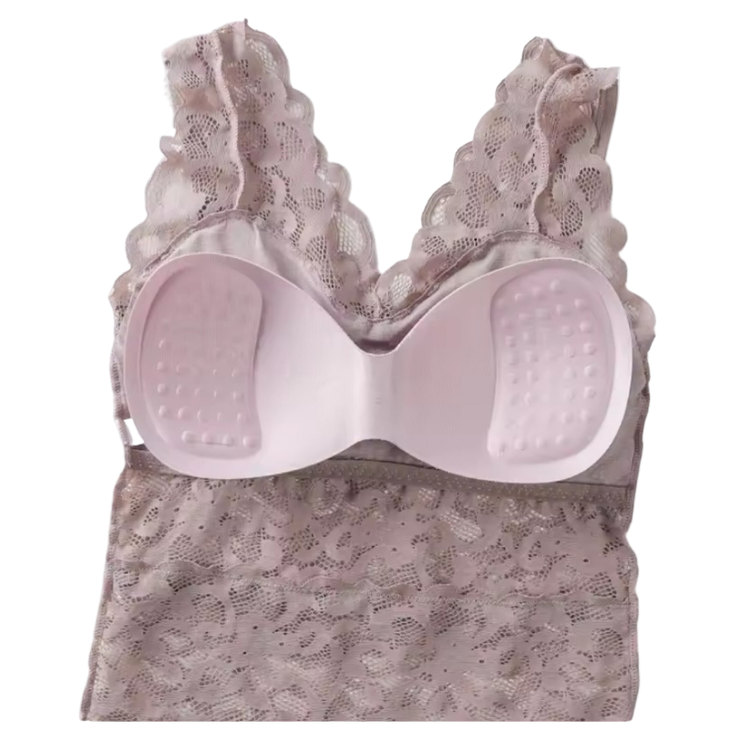 NEW white lace bralette/camisole, size 8-10-12