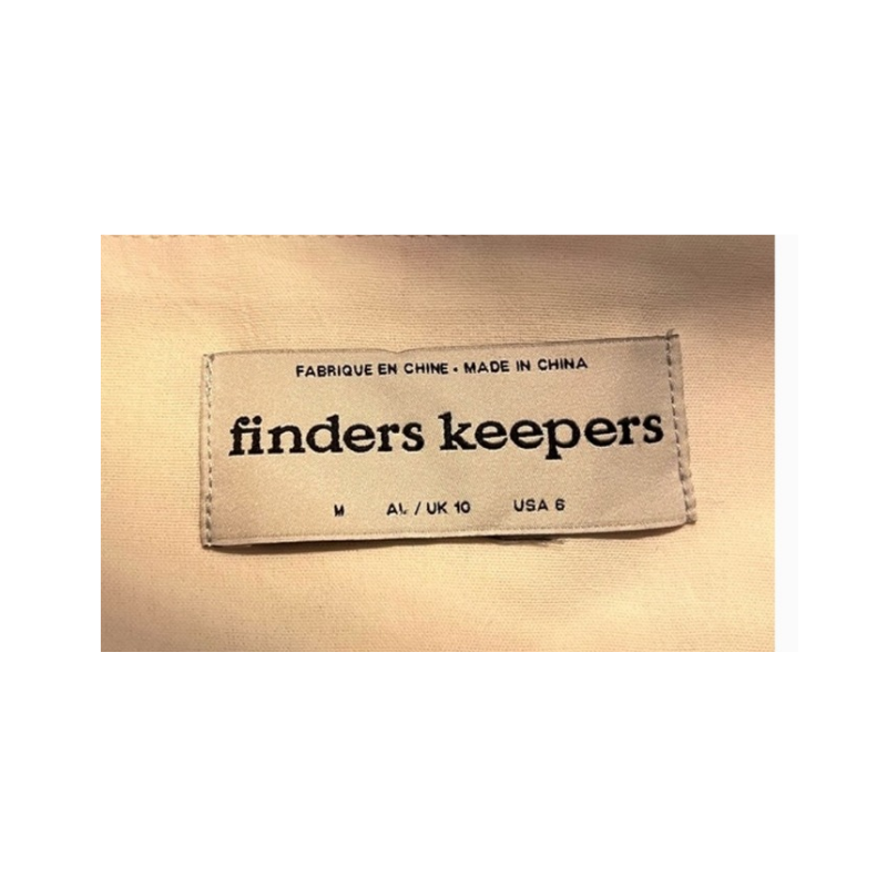Finders Keepers fruit viscose/linen dress, size 10