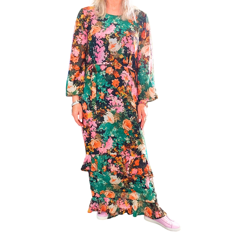 Augustine floral dress, size S/10-HIRE