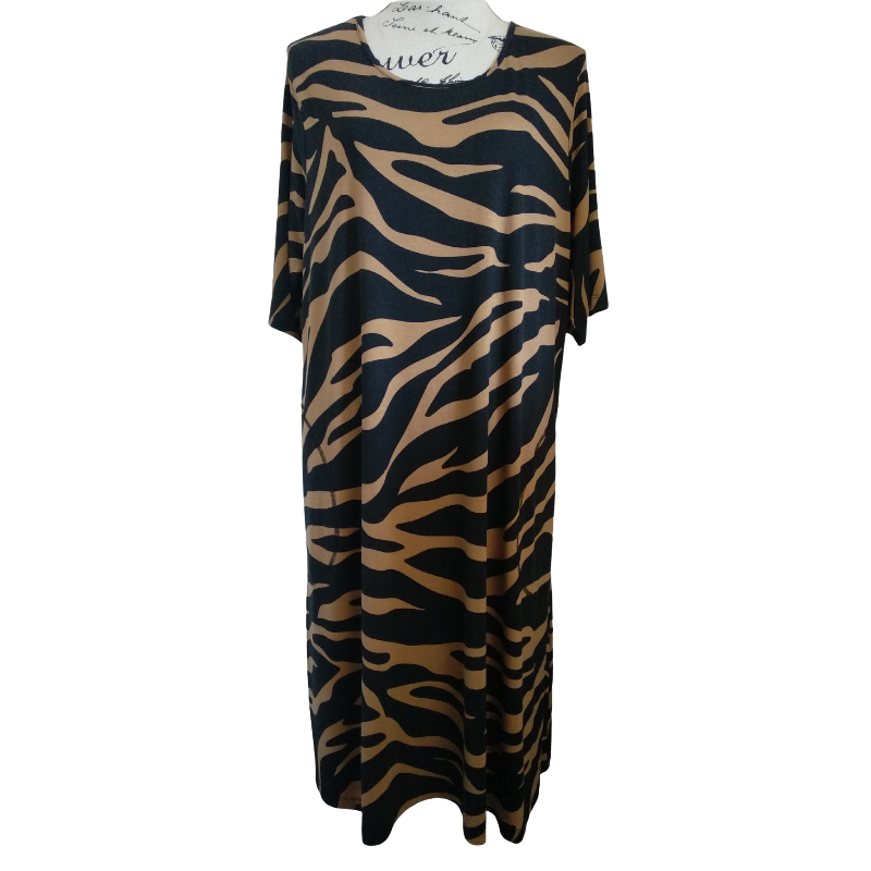 Virtuelle animal print dress size S 18