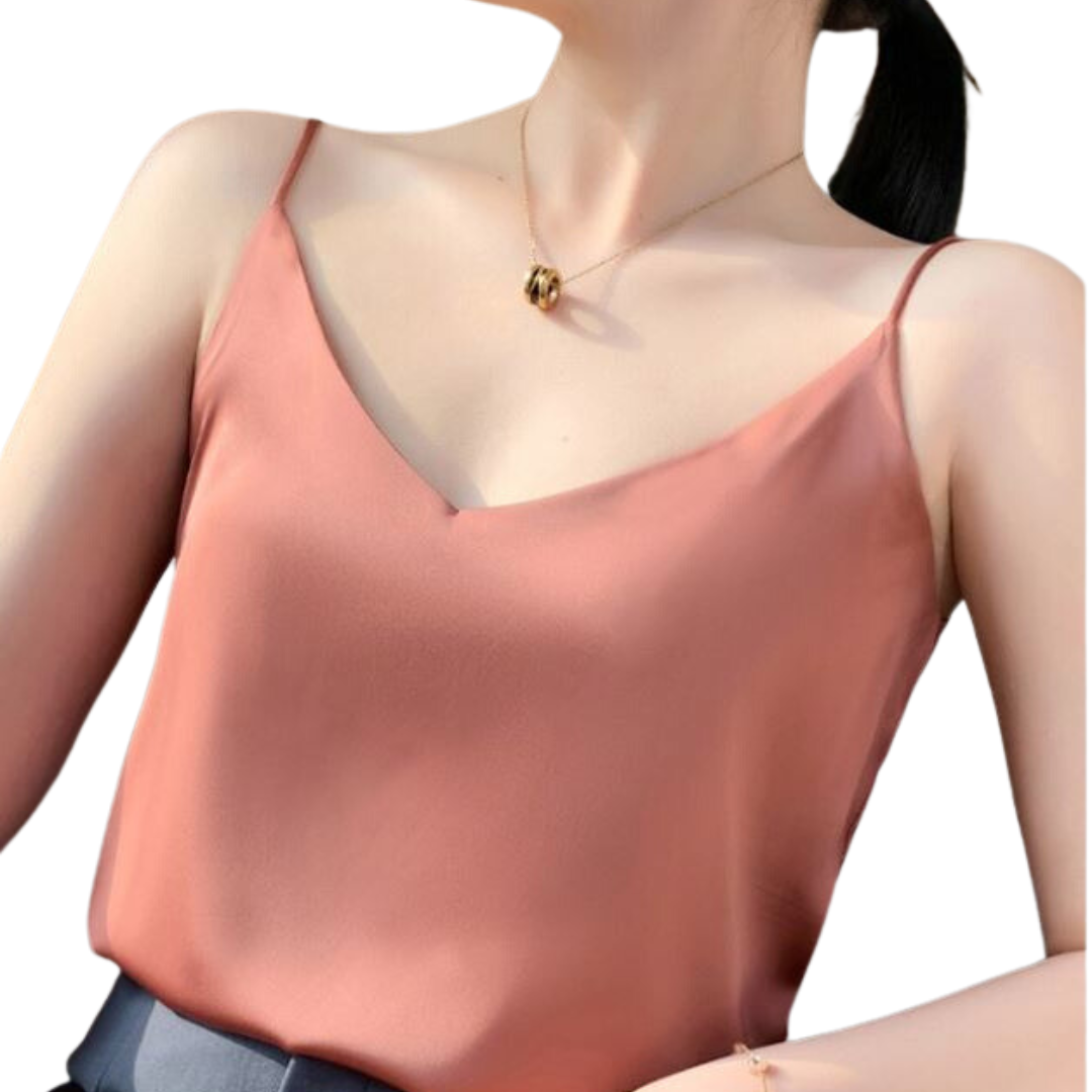 NEW rust satin silky camisole, size 12