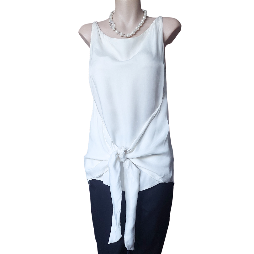 TURET KNUEFERMANN ivory top size M/10
