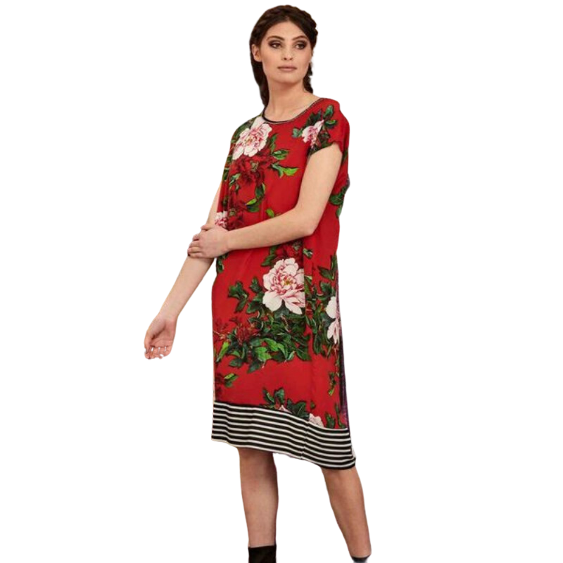 Curate You Shift Me red floral dress size S 10 12 rent Only