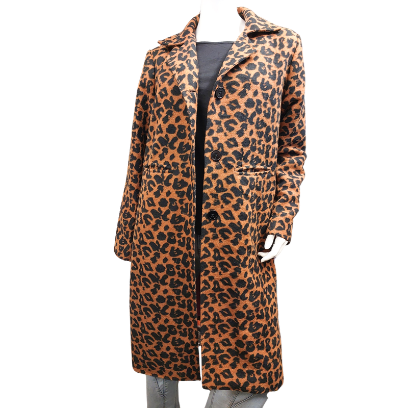 Augustine animal print coat, size XL/18