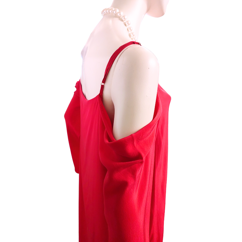 Moochi hot pink silk dress, size 14