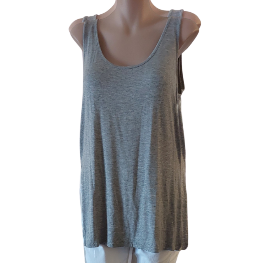Sass grey/white top, size 8