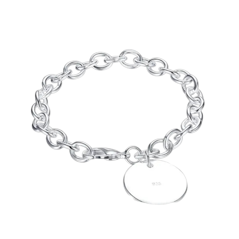 Silver chain bracelet