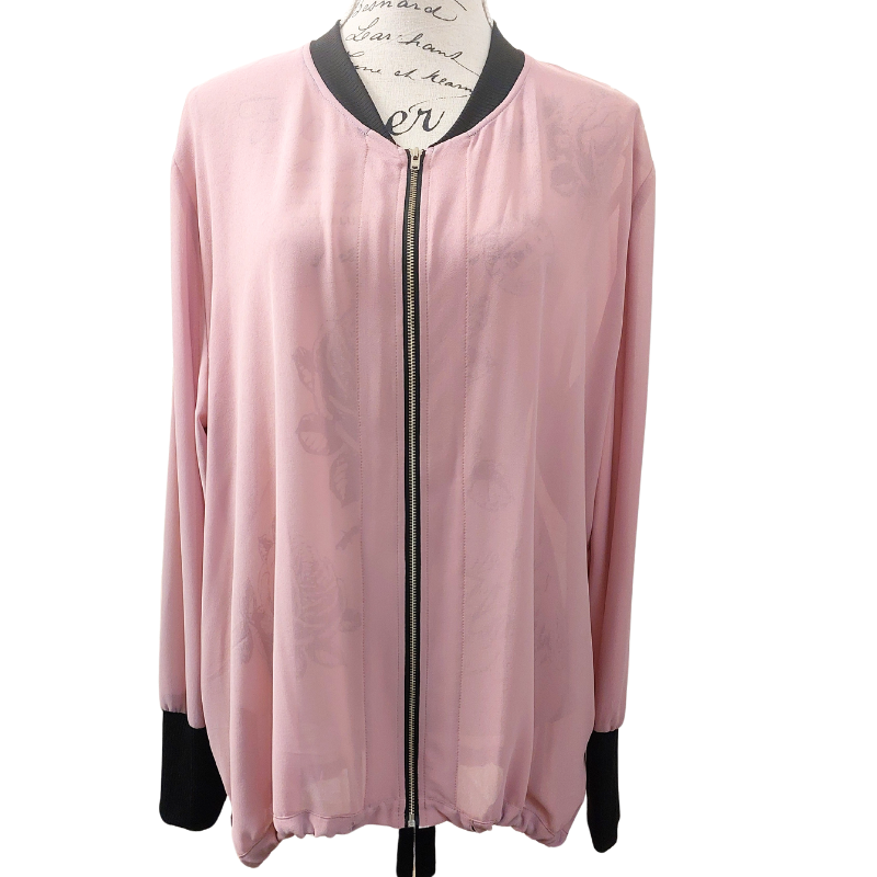 Repertoire dusky pink chiffon top, size 16