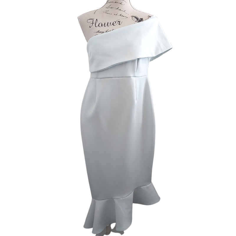 Ice blue formal/wedding/maternity dress, size 14