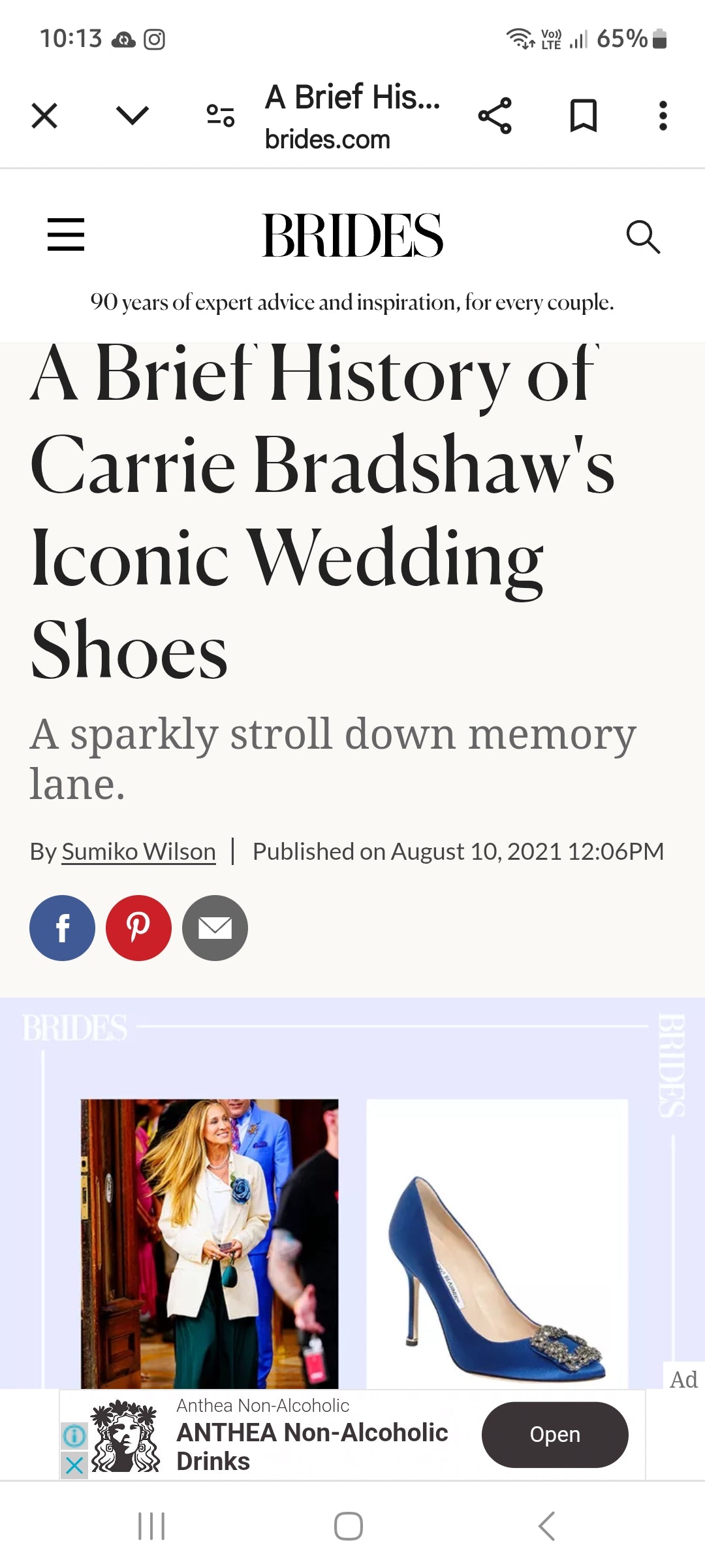 Manolo Blahnik blue heels, size 41/10