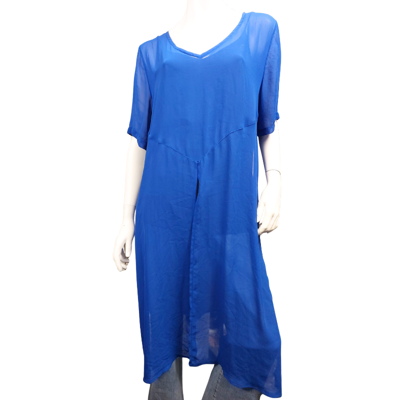 Cashews blue layering top size 16