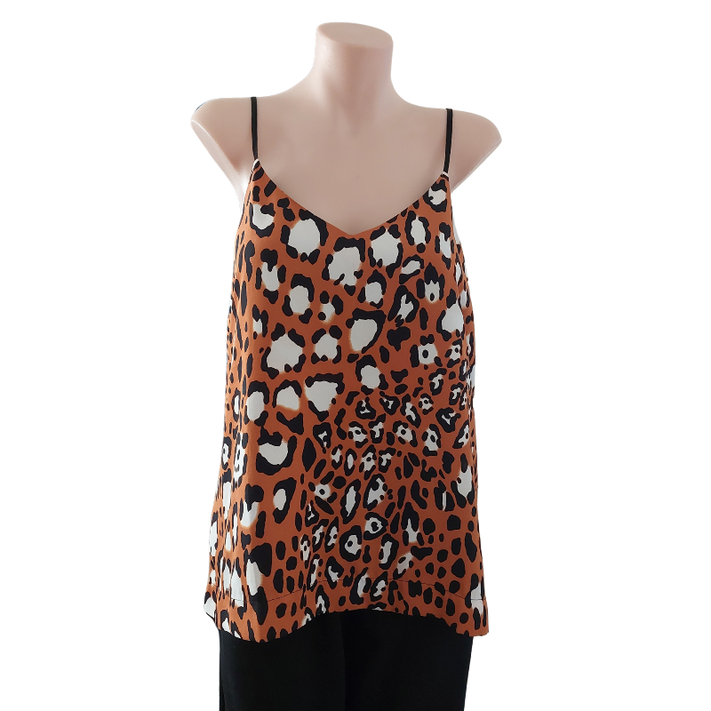 Top Shop animal print top, size 10 print top, size 10