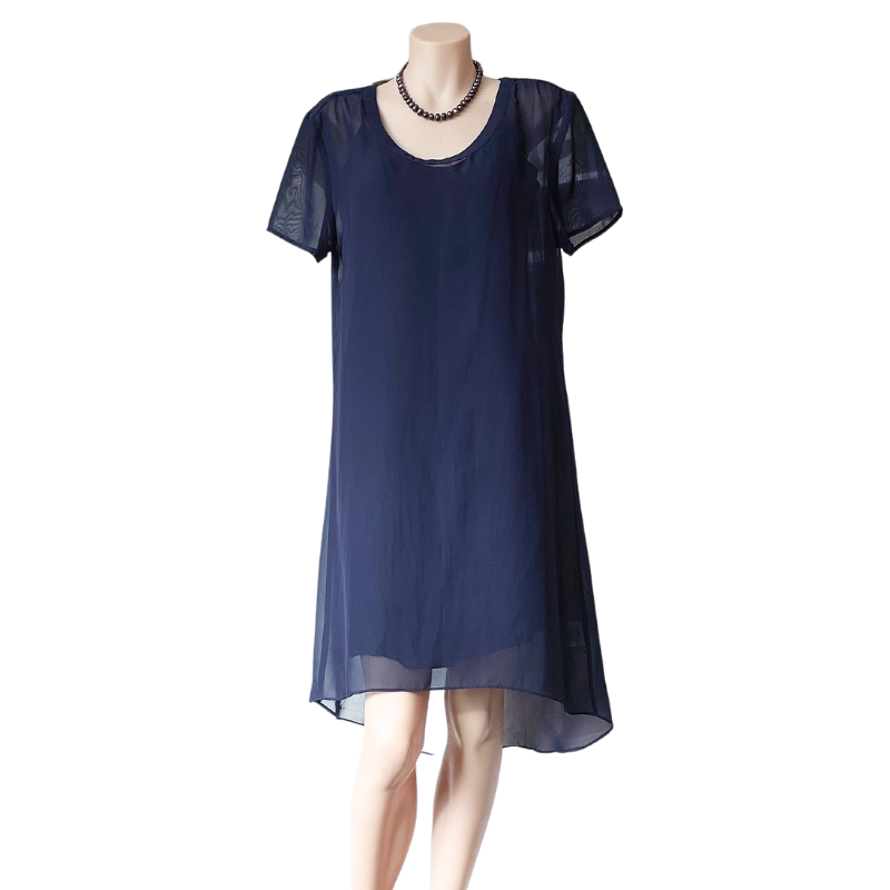Soeur navy chiffon dress, size 10