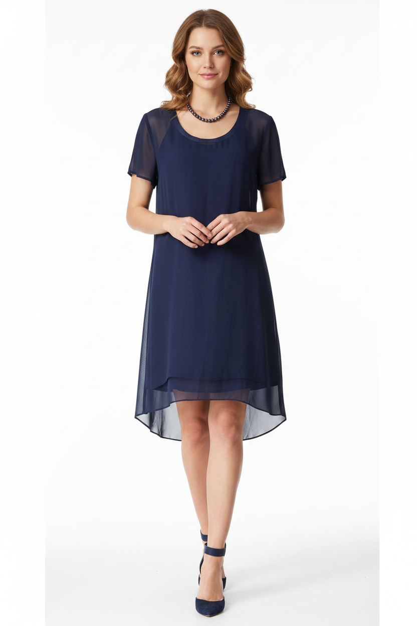Soeur navy chiffon dress, size 10
