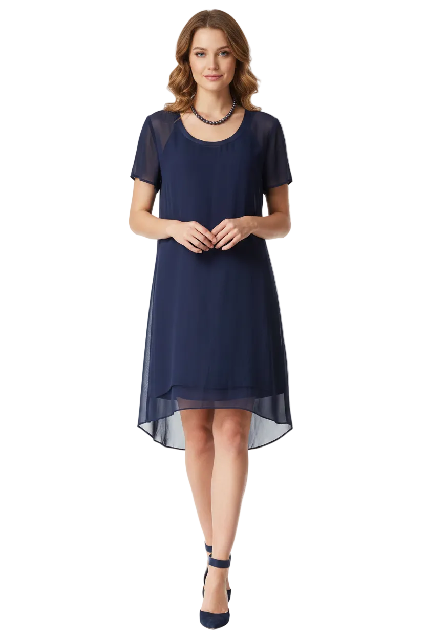 Soeur navy chiffon dress, size 10