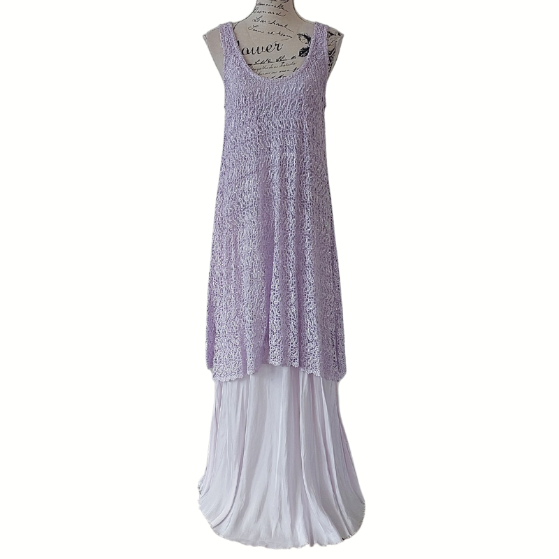 Lilac lace dress, size 10