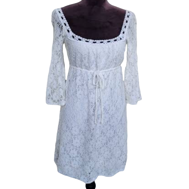 Laundry by Shelli Segal white lace dress, size 12