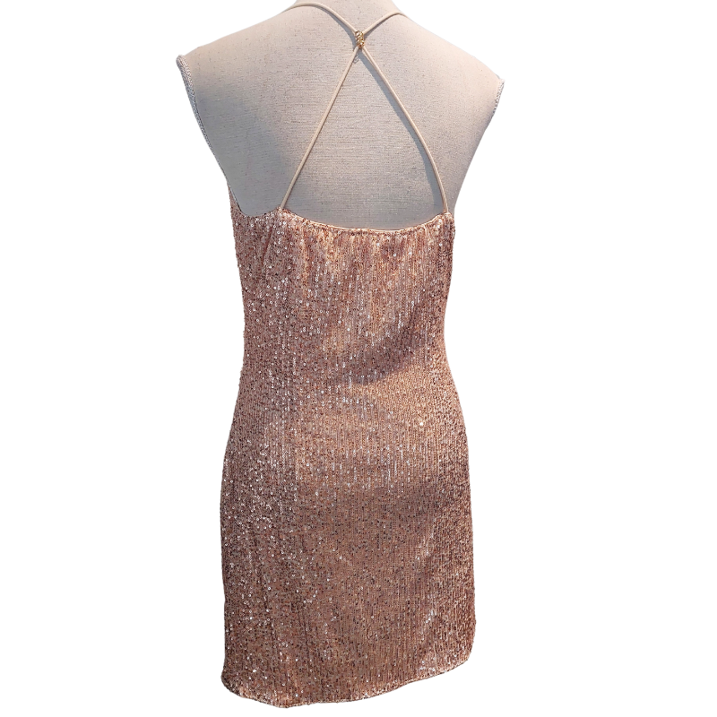 Rose gold sequin/formal dress, size 12