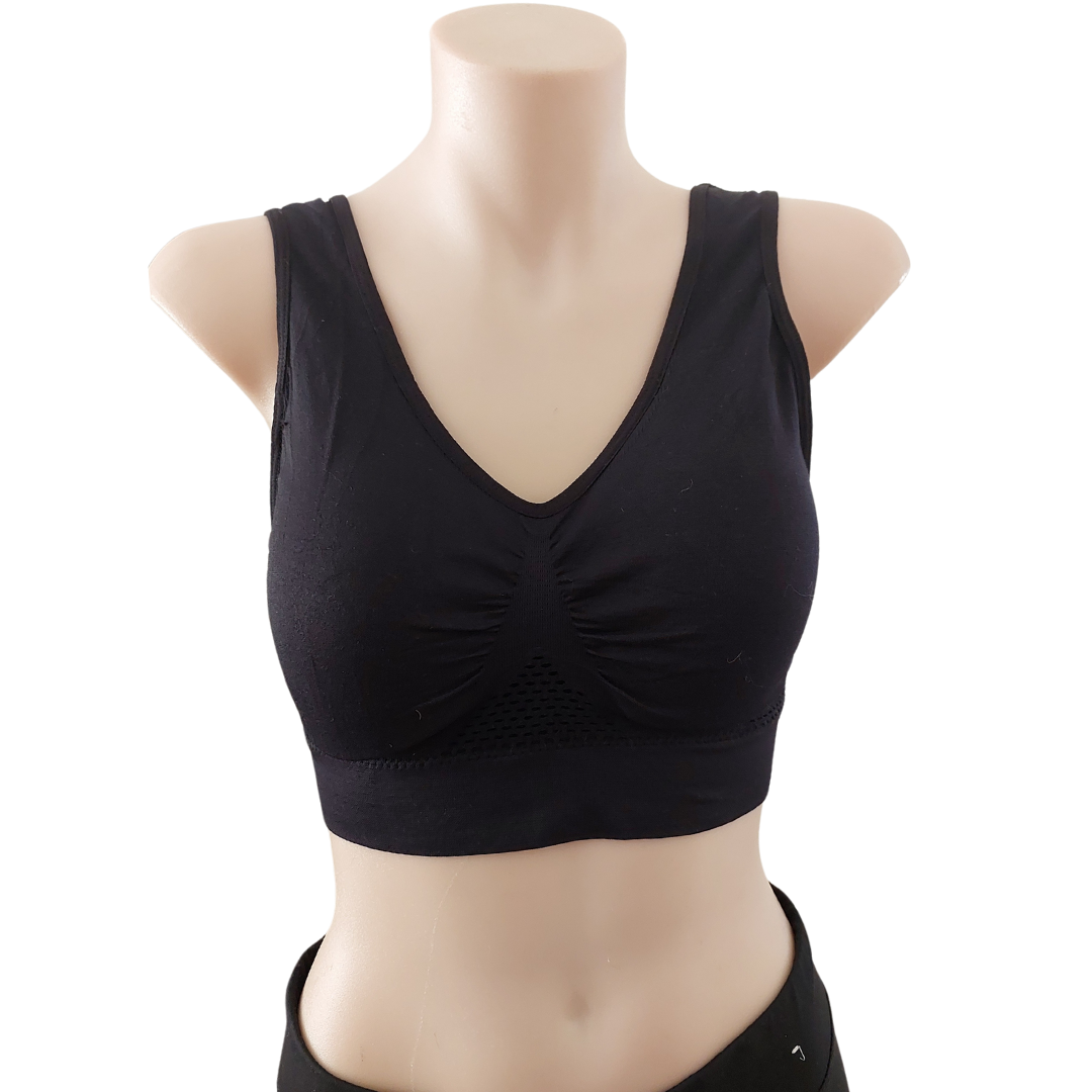 Puma black sports singlet, size 10