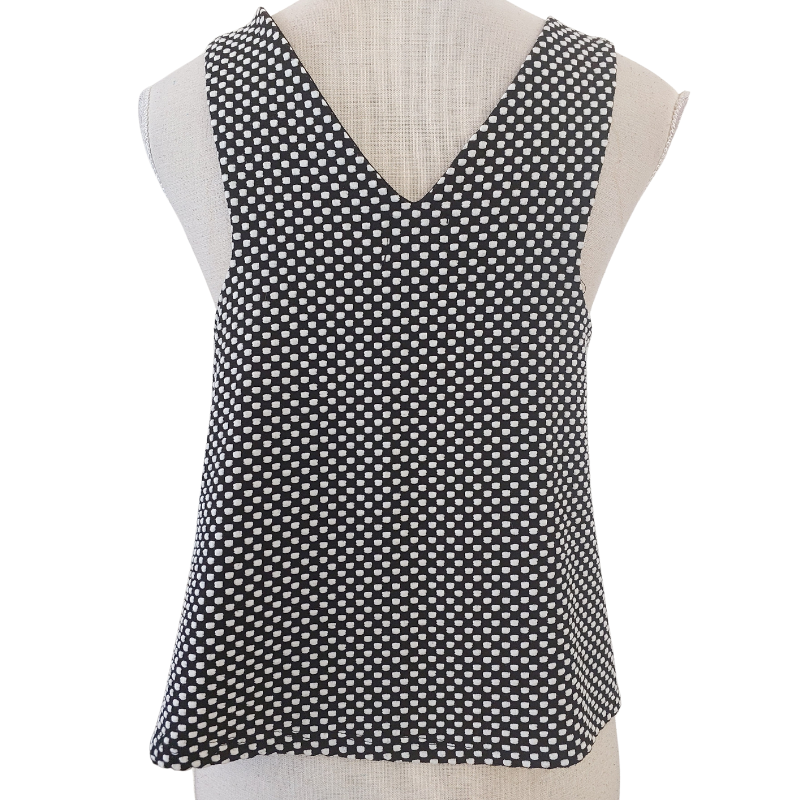 Zara back & white top, size 10