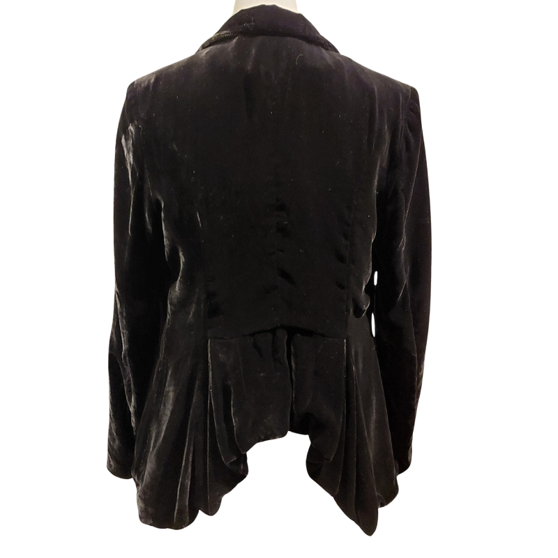 MIMOSA black velvet jacket, size 8-10