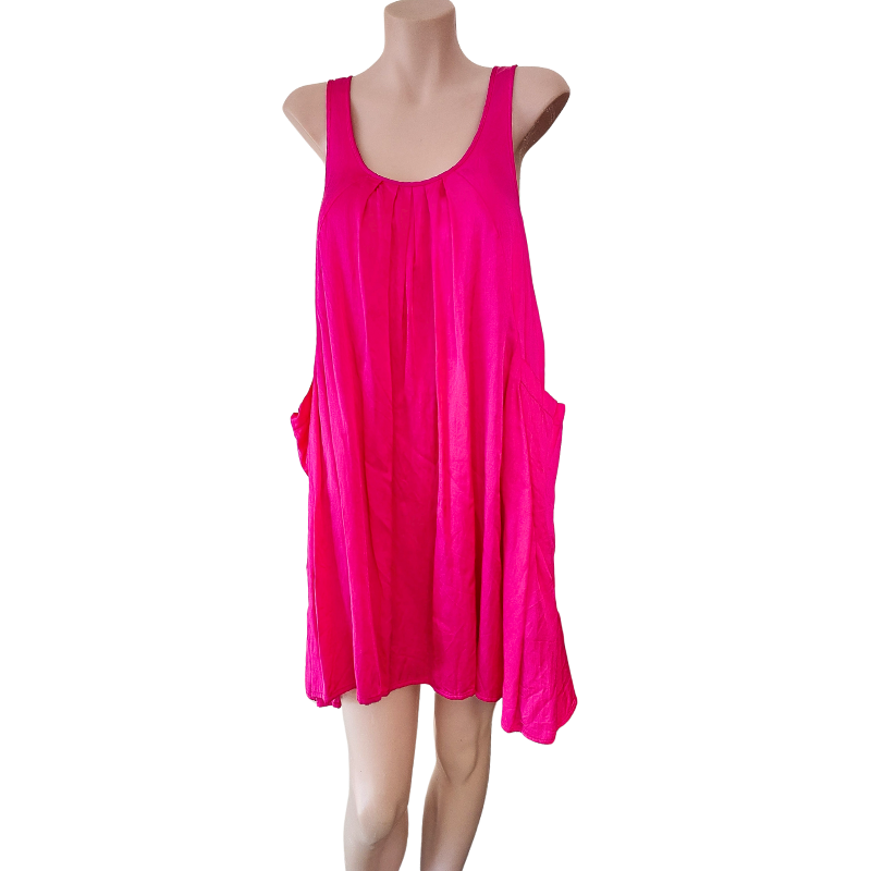 Visit In New York silky pink dress, size 10