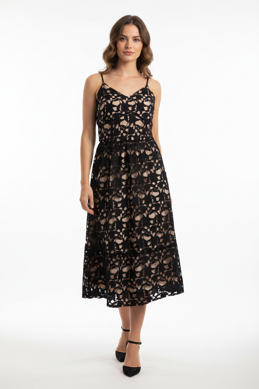 Fate black lace dress, size 12