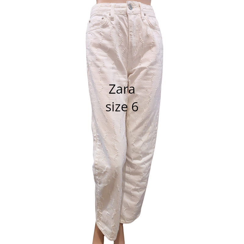 Zara white pants, size 6