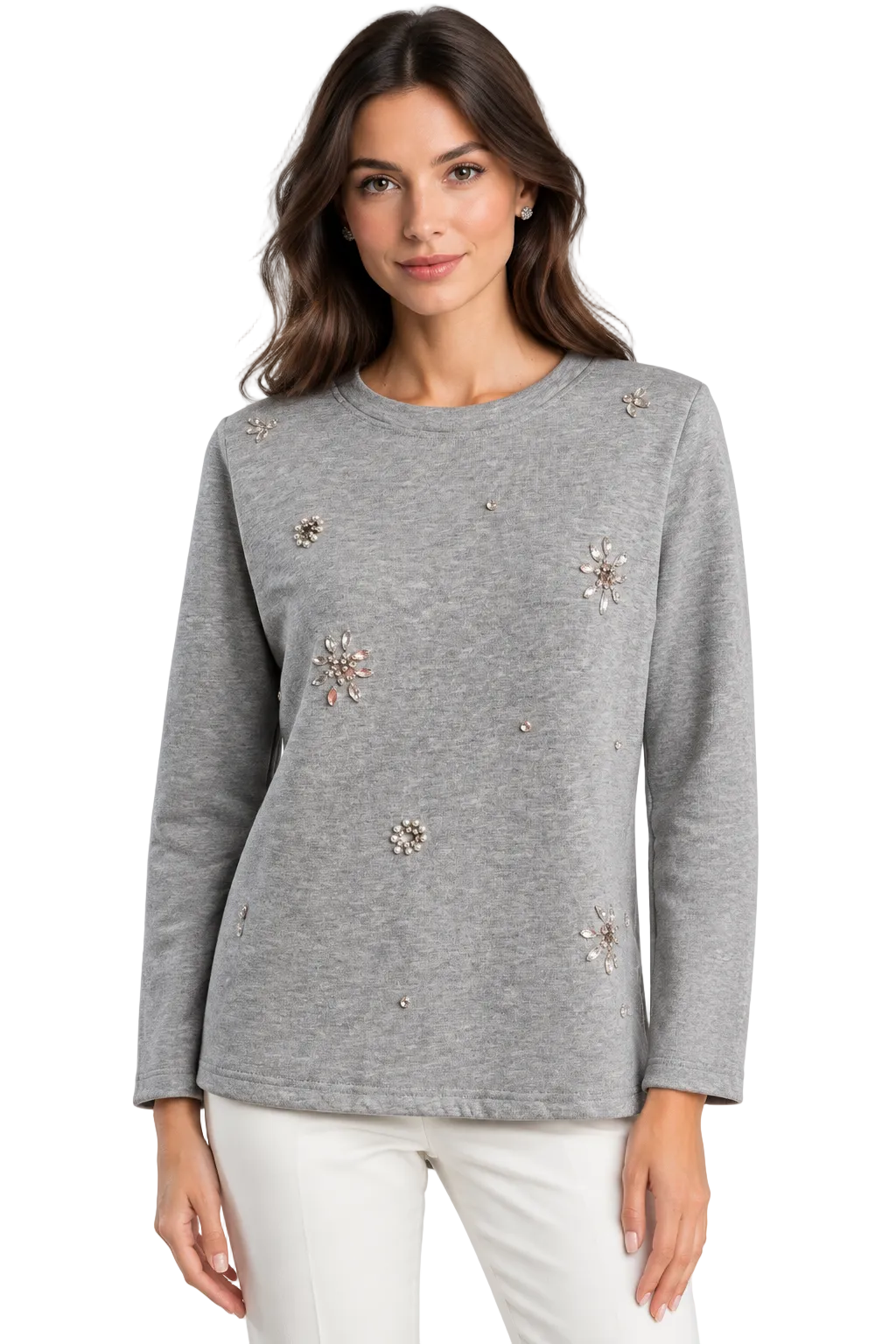 SASS grey bling sweatshirt, size 8