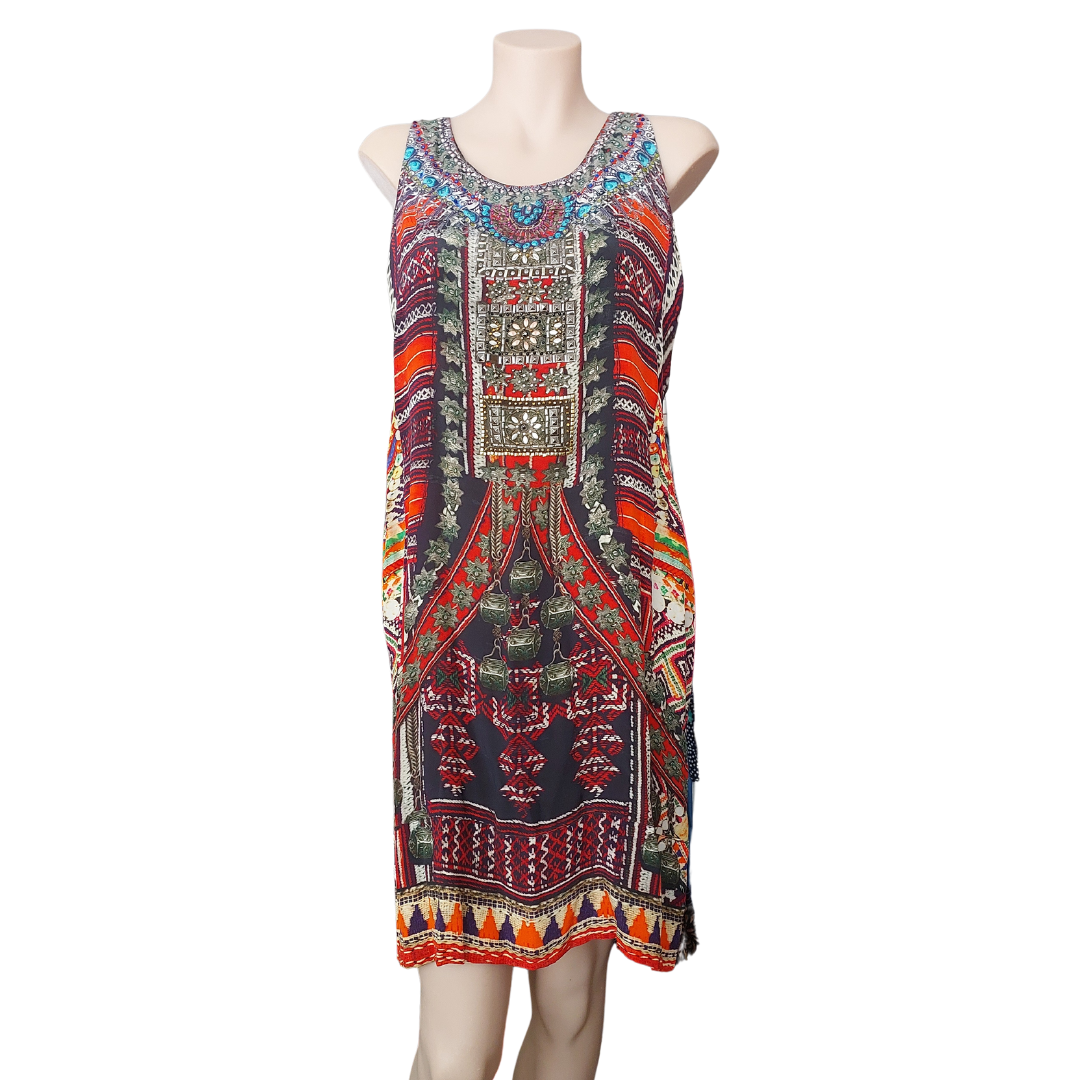 Camilla silk Summer dress, size 8