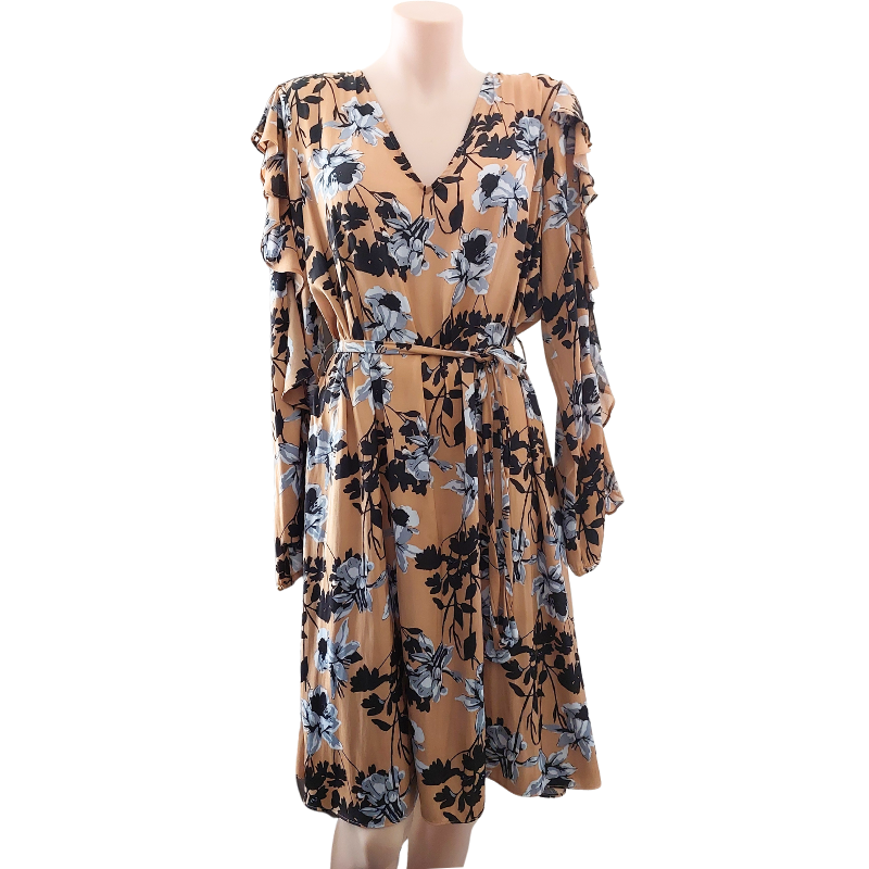 Witchery floral Autumn tones dress, size 10/12
