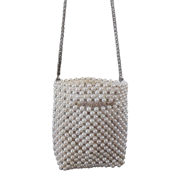 HIRE-Silver Pearl Bag, $10 with a dress