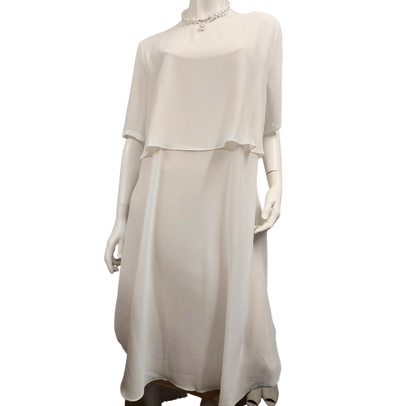 Lincoln ivory white layering top, size 14/16