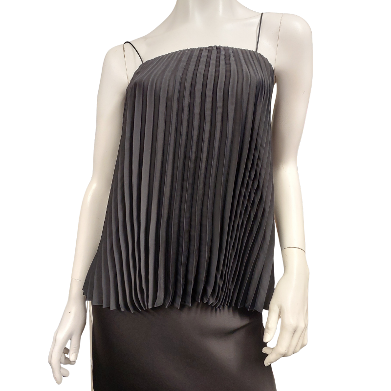 Country Road black pleated top, size 10