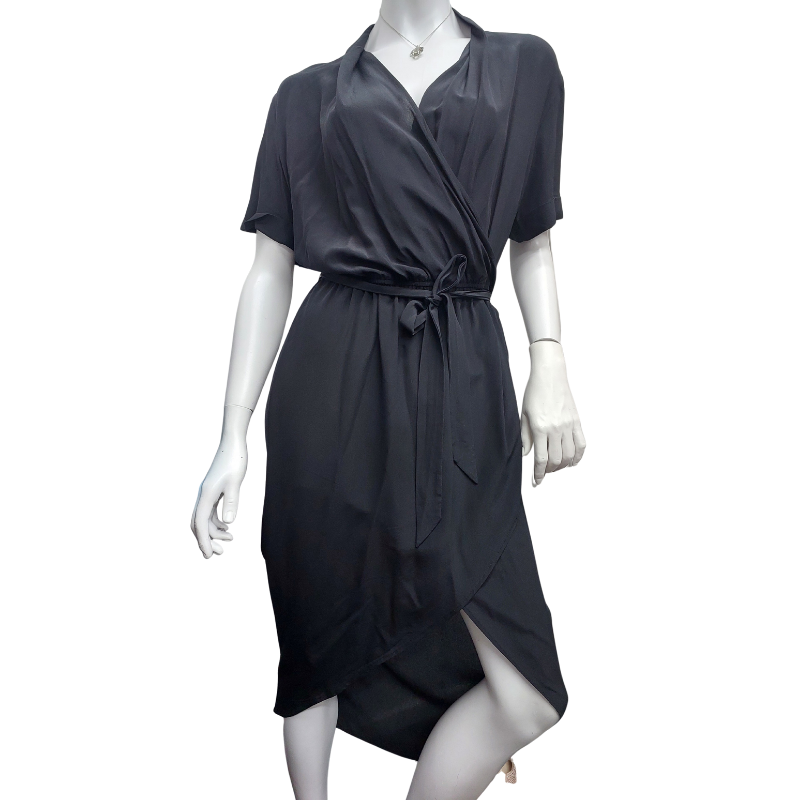 MOOCHI black silk dress, size 12