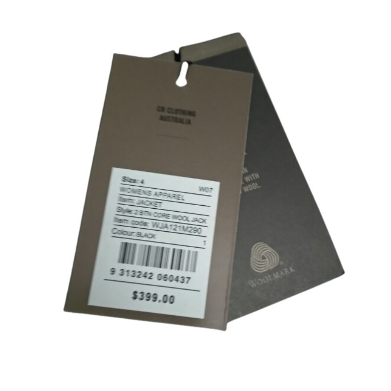 New Country Road black suit, size 4/NZ 8, retail $399