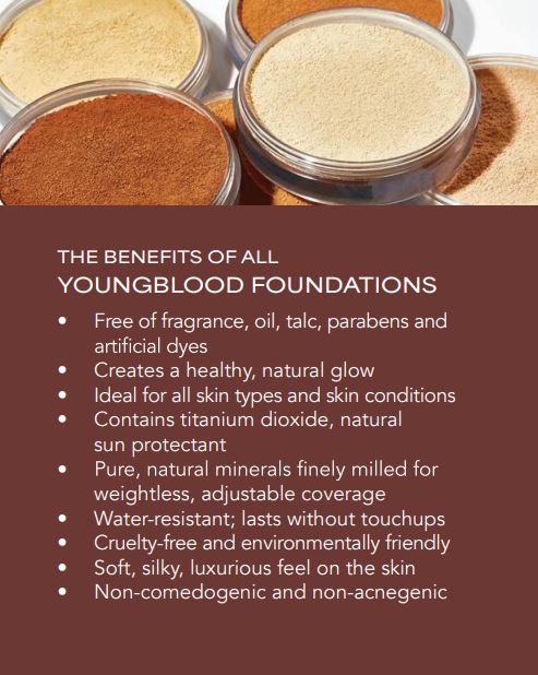 YOUNGBLOOD LOOSE MINERAL FOUNDATION-free Kabuki Brush valued at $69, limited offer!